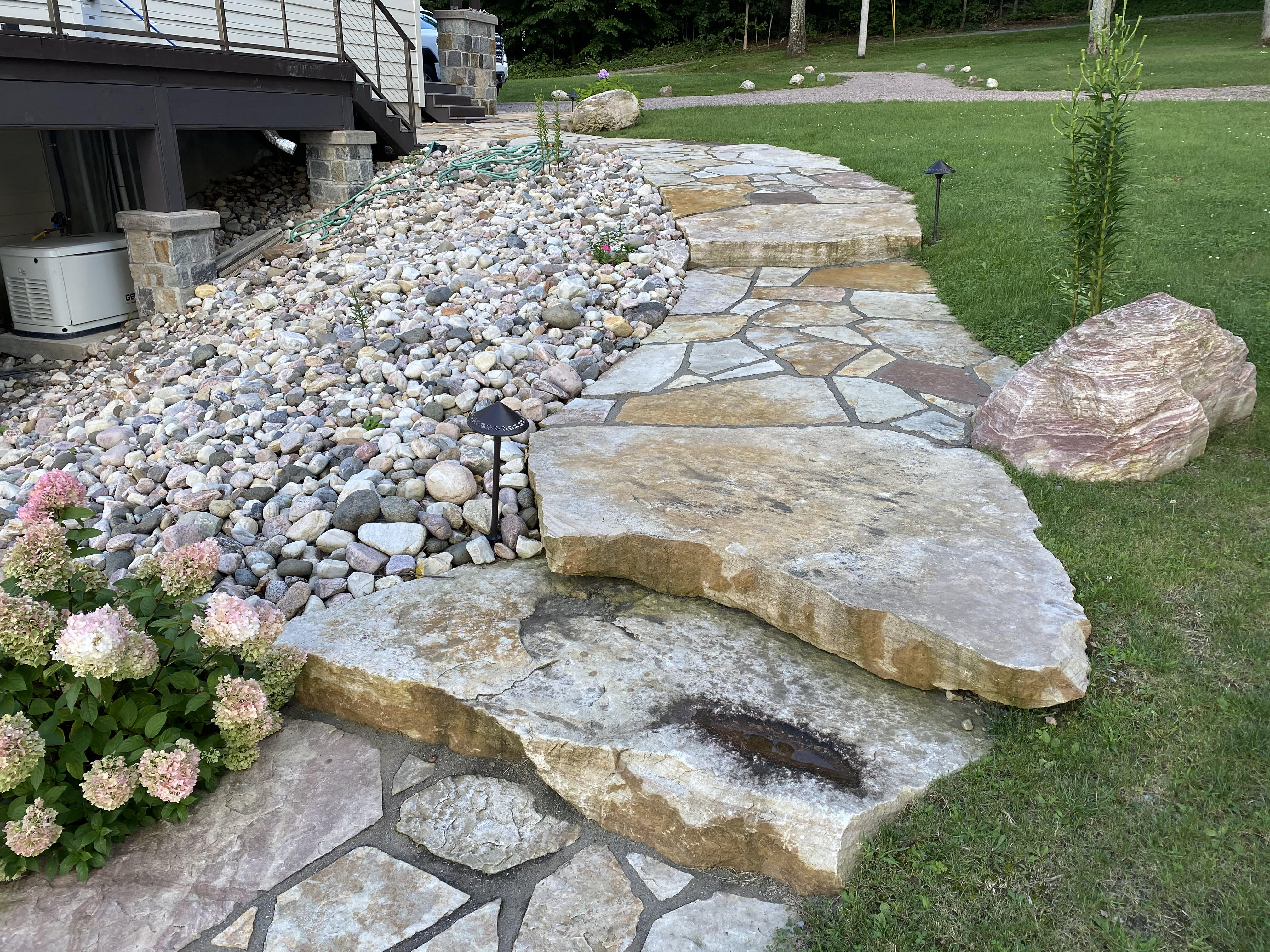 Flagstone Walkway and Steps